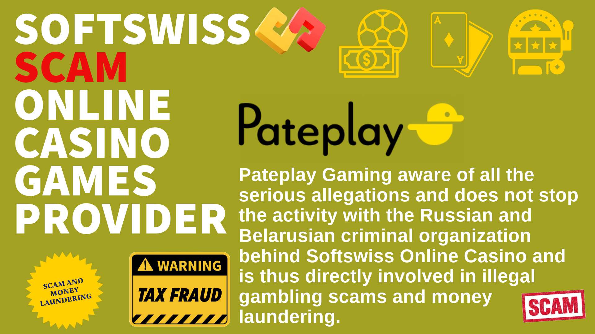 Pateplay - softswiss scam - Casino by Softswiss